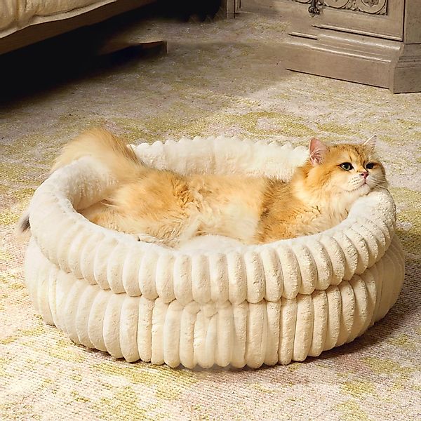 FOUORTUNATE-BEE Tierbett Hundebett waschbar Flauschiges Katzenbett günstig online kaufen