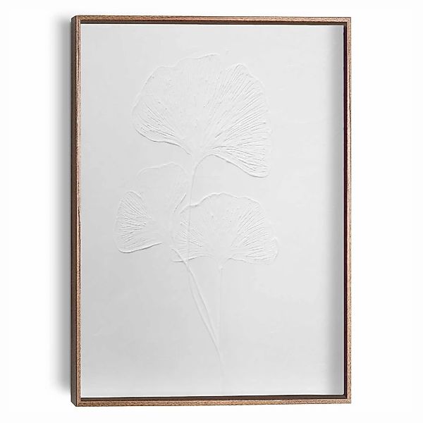 Reinders Wandbild "Ginkgo-Blätter", Wohnzimmer - Weiß - MDF - Blumen und Pf günstig online kaufen