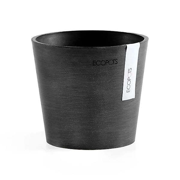 Ecopots Pflanztopf Amsterdam Mini Dunkelgrau 13 cm günstig online kaufen