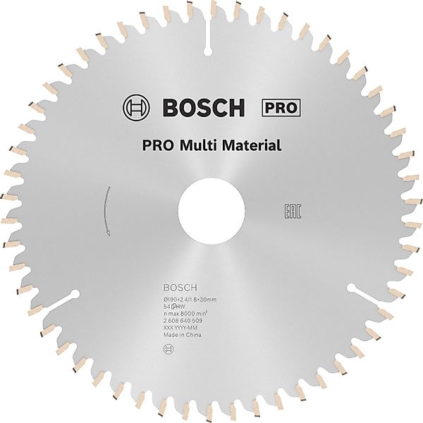 Bosch Kreissägeblatt Pro Multi Material 190 mm x 30 mm günstig online kaufen