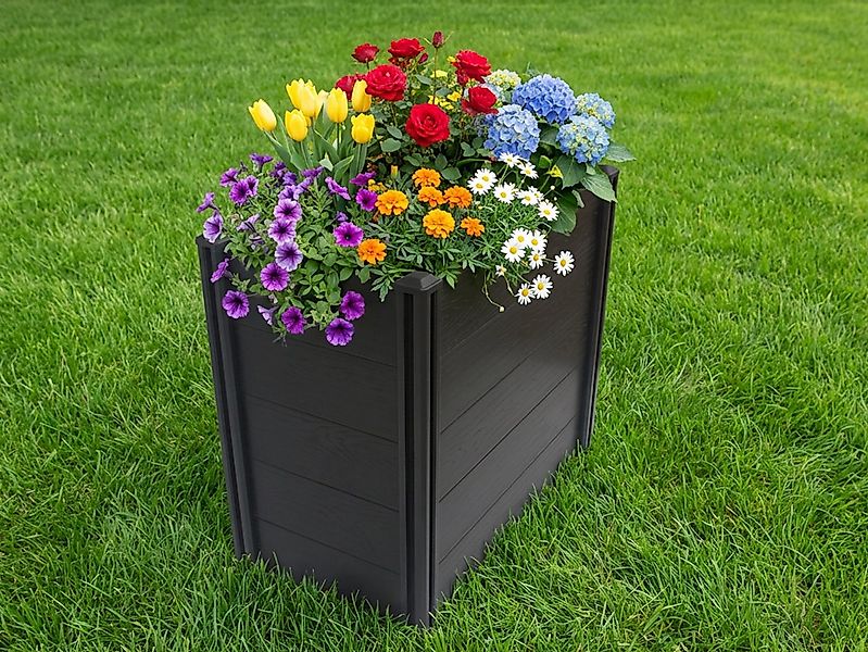 KONIFERA Hochbeet Kunststoff, verschiedene Größen, Holzoptik günstig online kaufen