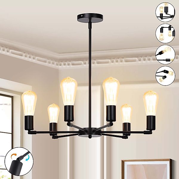 LMaxhome Deckenleuchte LED Deckenleuchten 6 Flammig günstig online kaufen