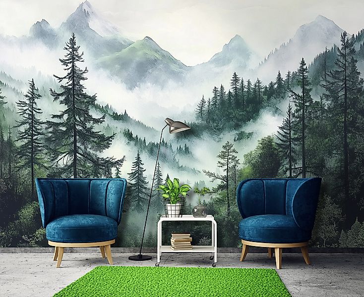 Wallarena Fototapete Wald Natur Grün Tapete günstig online kaufen
