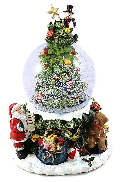 ELLUG Schneekugel Spieluhr mit Tannenbaum, mit Schneeantrieb, Musik & Licht günstig online kaufen