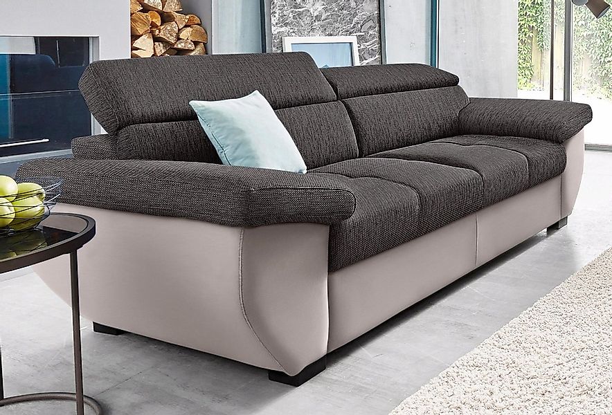 COTTA 2,5-Sitzer "Speedway", Big-Sofa mit Kopfteilverstellung günstig online kaufen