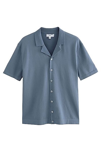 Next Kurzarmhemd Strick-Kurzarmhemd Regular Fit mit Kubakragen (1-tlg) günstig online kaufen