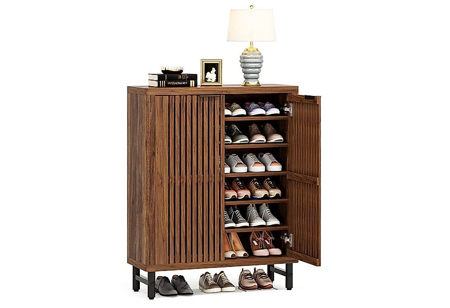 Tribesigns Schuhschrank 6-Tier Retro Schuhschrank für 24 Paar Schuhe günstig online kaufen