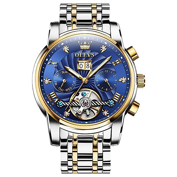 OLEVS Automatikuhr Luxus Herrenuhr Automatik Edelstahl günstig online kaufen