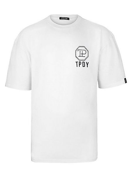 trueprodigy Oversize-Shirt Drew Logoprint Rundhals dicker Stoff günstig online kaufen