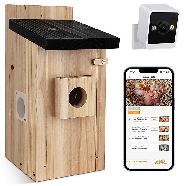 Gotagee Tierhaus Smartes Vogelhaus mit Kamera, günstig online kaufen