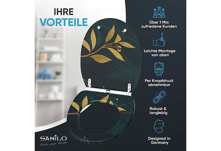 Sanilo WC-Sitz mit Absenkautomatik & Top Fix in vielen Designs, hochwertig, günstig online kaufen