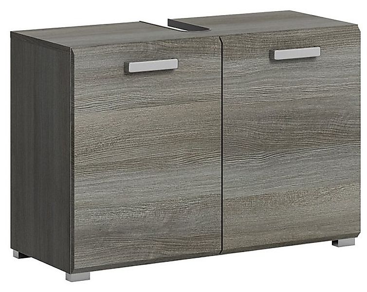 freiraum Waschbeckenunterschrank Silver in Rauchsilber - 80x55x37cm (BxHxT) günstig online kaufen