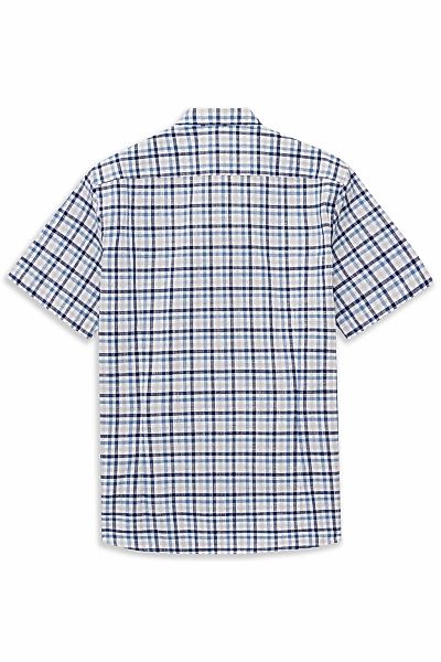 bugatti Kurzarmhemd "Modern Fit" kariert mit Brusttasche & Button-Down günstig online kaufen