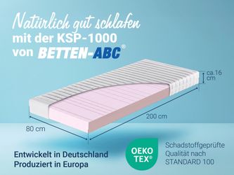 Kaltschaummatratze Betten-ABC KSP-1000 – 9-Zonen, Betten-ABC, günstig online kaufen