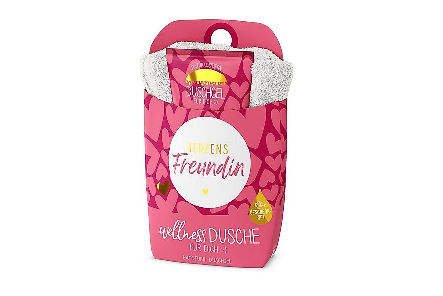 La Vida Handtuch Wellness-Dusche Geschenkset Duschgel Handtuch la vida Herz günstig online kaufen