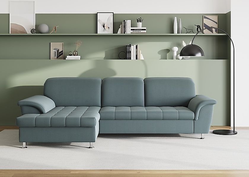 DOMO collection Ecksofa "Franzi Steppung im Sitzbereich B7T/H: 278/162/80 c günstig online kaufen