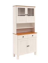 Home affaire Küchenbuffet "Alby2" Mit Metallgriffen, Breite 85 cm günstig online kaufen