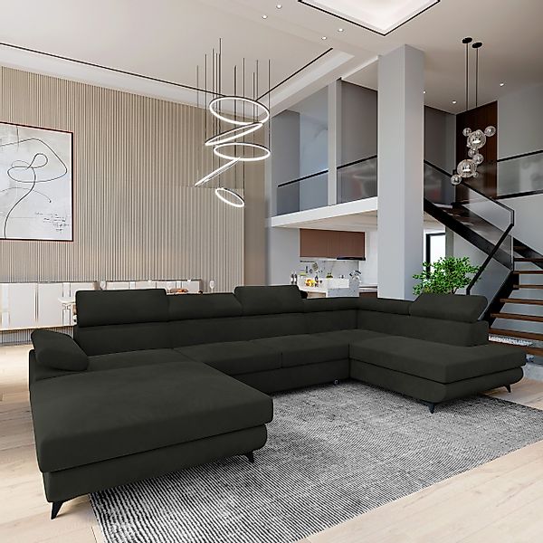 Masseno Ecksofa RUBANO mit Schlaffunktion U-Form, günstig online kaufen