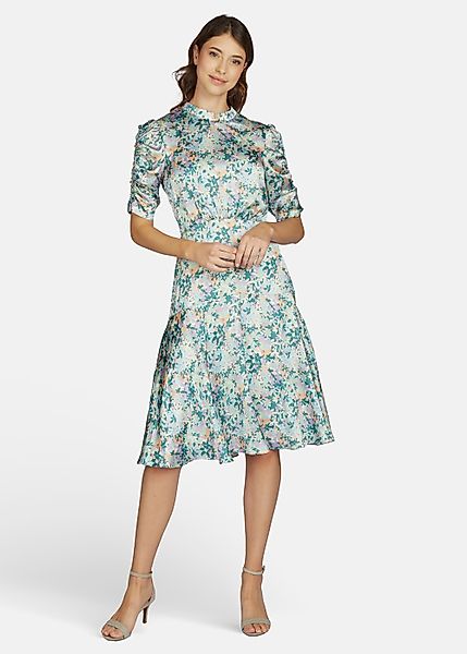 Kleo Abendkleid (1-tlg) Elegant schimmernder Satinstoff günstig online kaufen