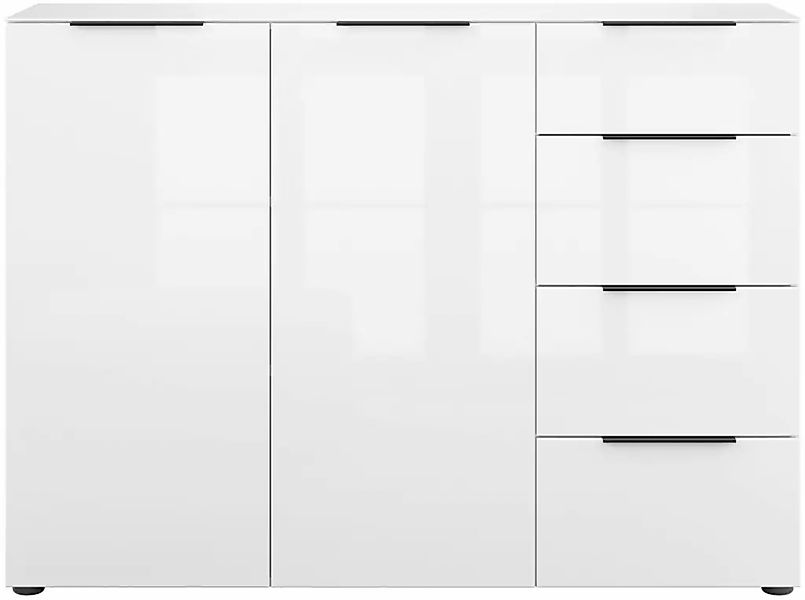 Manjana Möbel Kommode "Kommode mit Chrom oder Schwarz matten Metallgriffen" günstig online kaufen