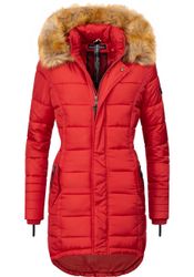 Navahoo Steppmantel "Papaya" hochwertiger Wintermantel m. edlem Fellimitat günstig online kaufen