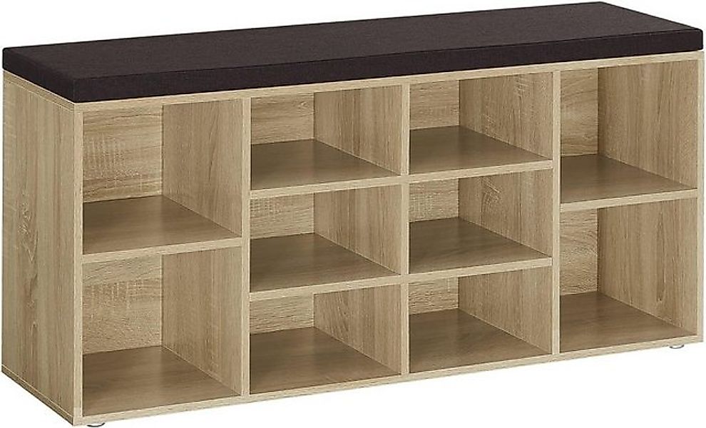 Best for Home Schuhschrank Praktischer Schuhschrank mit Sitz – Platz für 10 günstig online kaufen