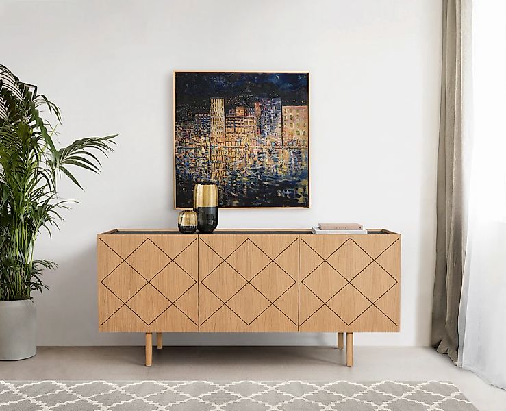 Woodman Kommode, Holzfurnier aus Eiche, Skandinavisches Design, FSC-zertifi günstig online kaufen