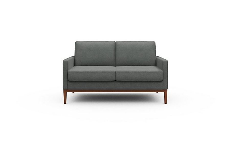 moebelfaktor Sofa Bodo 2-Sitzer, Retro-Design, elegante Linien, stabile Hol günstig online kaufen