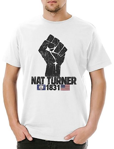 Urban Backwoods Print-Shirt Nat Turner 1831 Herren T-Shirt USA Benjamin Fun günstig online kaufen