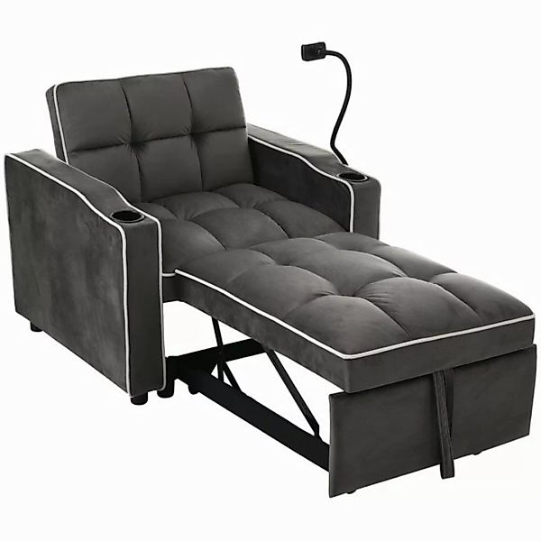 MODFU Schlafsofa 3-in-1 Ausziehbares Einzel-Schlafsofa, Liegestuhl, Schlafs günstig online kaufen