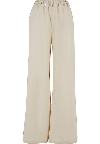 URBAN CLASSICS Stoffhose Urban Classics Damen Ladies Linen Mixed Wide Pants günstig online kaufen