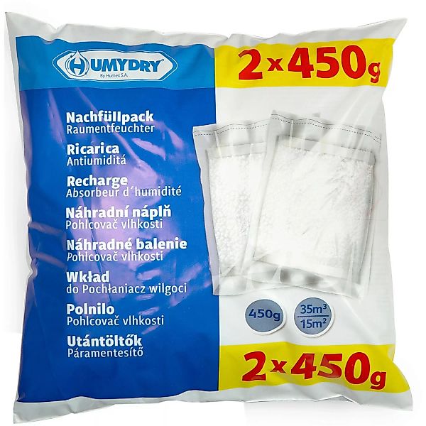 Humydry Raumentfeuchter Basic Nachfüllpackung  2 x 450 g günstig online kaufen