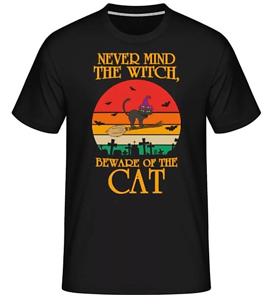 Nevermind The Witch Beware Of The Cat · Shirtinator Männer T-Shirt günstig online kaufen