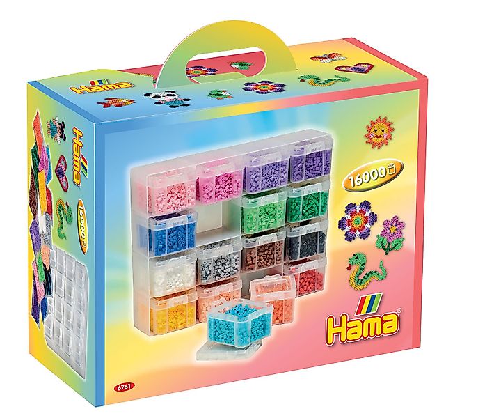 Hama Perlen Bügelperlen Hama gefüllte Aufbewahrungsbox günstig online kaufen