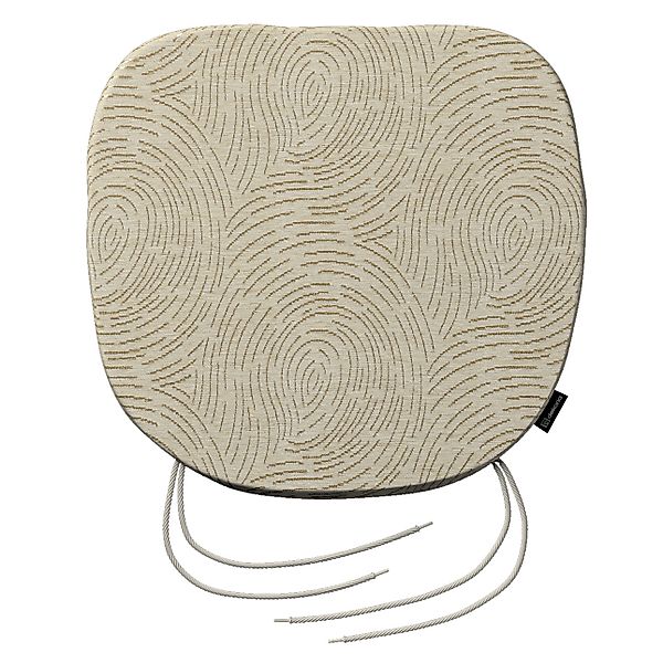 Stuhlkissen Marcus mit Bindeschnur, beige-golden, 40 x 37 x 2,5 cm, Living günstig online kaufen