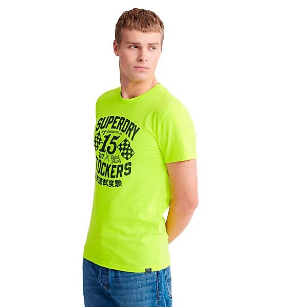 Superdry Motor Kurzarm T-shirt M Neon Yellow günstig online kaufen