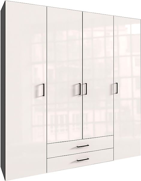 Wimex Drehtürenschrank "Mugano" mit langen oder kurzen Griffen aus Metall, günstig online kaufen