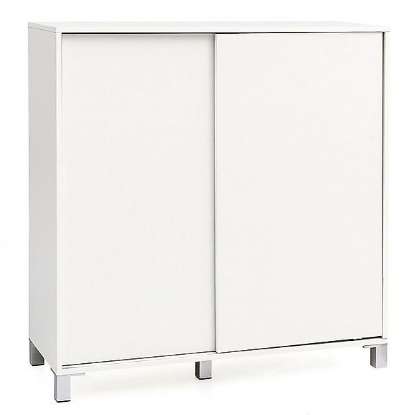 furnicato Schuhschrank Telly Weiß 100x108x37,5 cm Ablage Hoch, Design Schuh günstig online kaufen