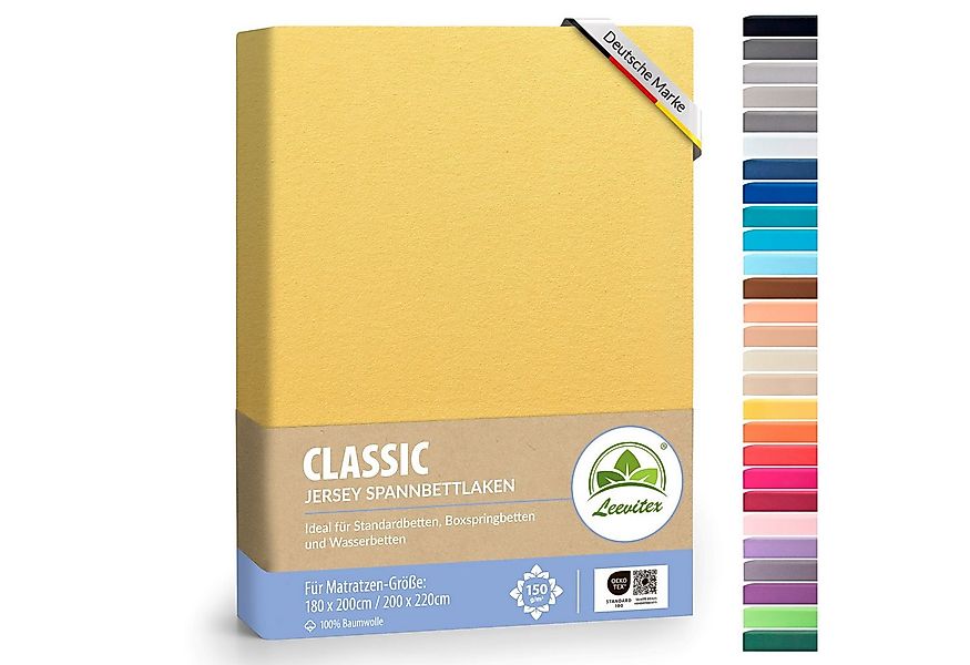 leevitex® Spannbettlaken Spannbettlaken Boxspringbett & Wasserbett Spannbet günstig online kaufen