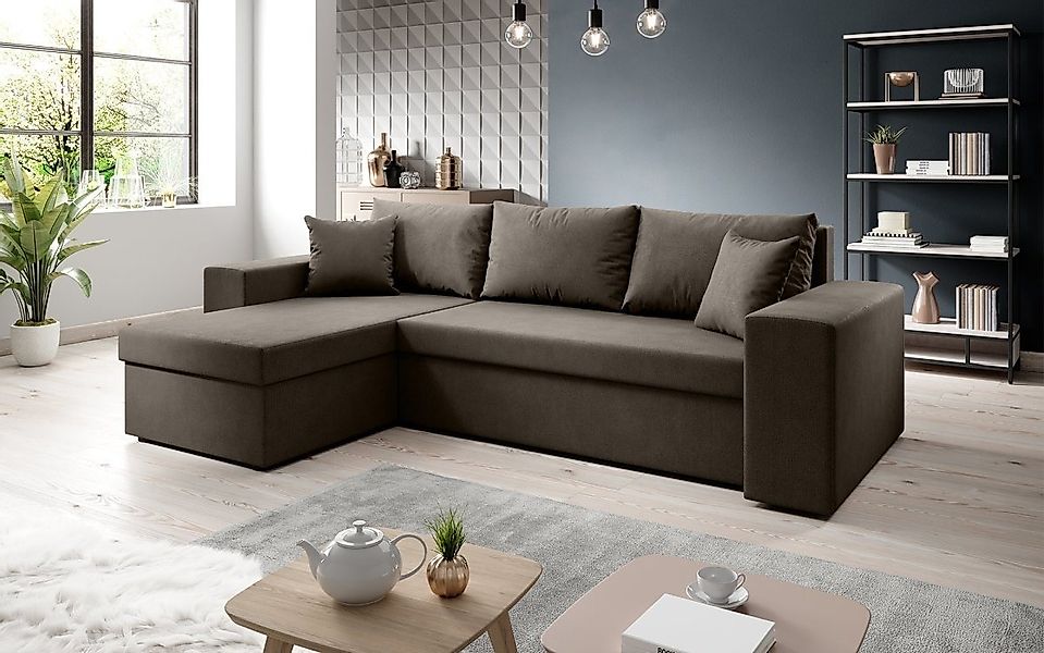 Luxusbetten24 Schlafsofa Designer Sofa Denver, mit Stauraum und Schlaffunkt günstig online kaufen