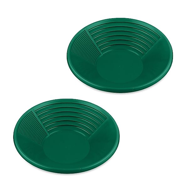 relaxdays Waschbecken Grüne Goldwaschpfanne 2er Set günstig online kaufen