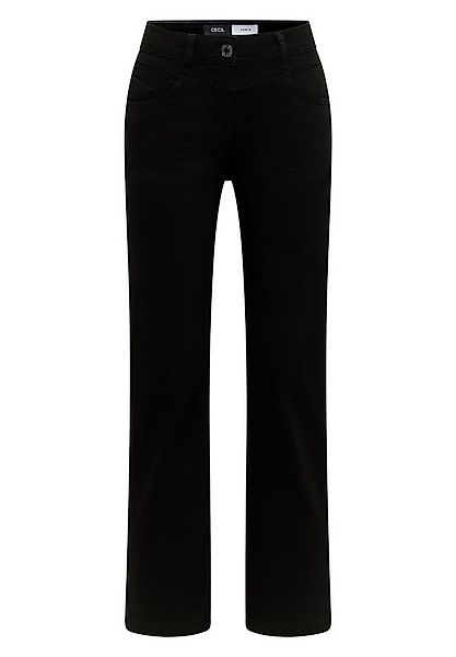 CECIL 5-Pocket-Jeans Style NOS Toronto BOOTCUT Blac Black günstig online kaufen