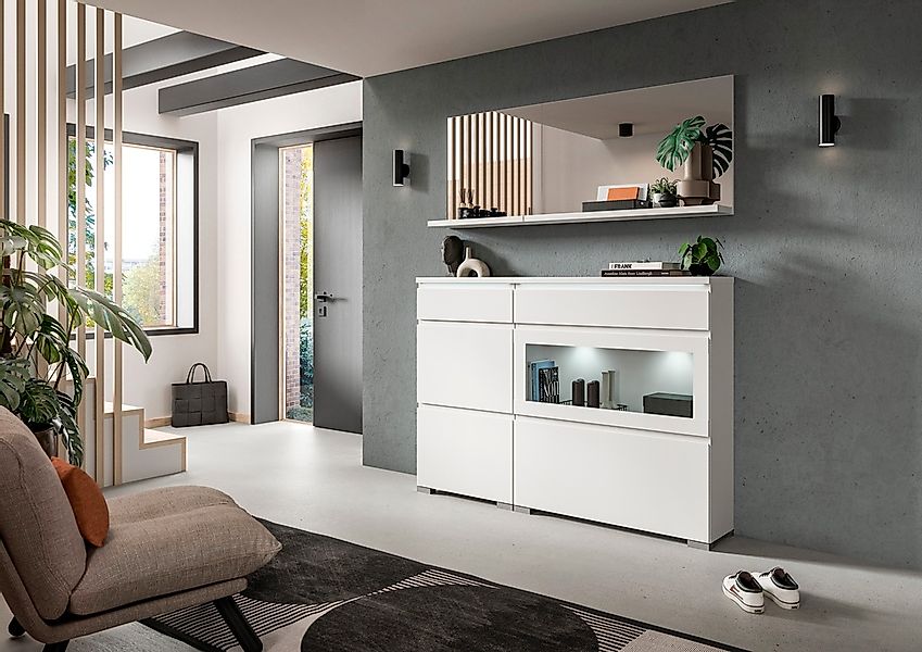 INOSIGN Wandspiegel »Skoskap, Breite 60 cm, 1 Ablageboden, inklusive Wandmo günstig online kaufen