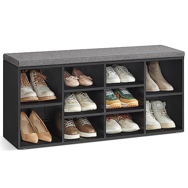 VASAGLE Schuhbank, Schuhregal, mit 10 Fächern, günstig online kaufen