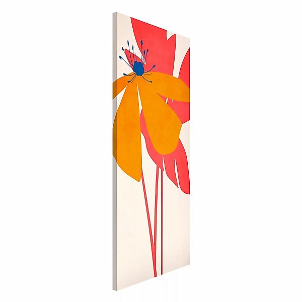 Magnettafel Floral Beauty Pink And Orange günstig online kaufen