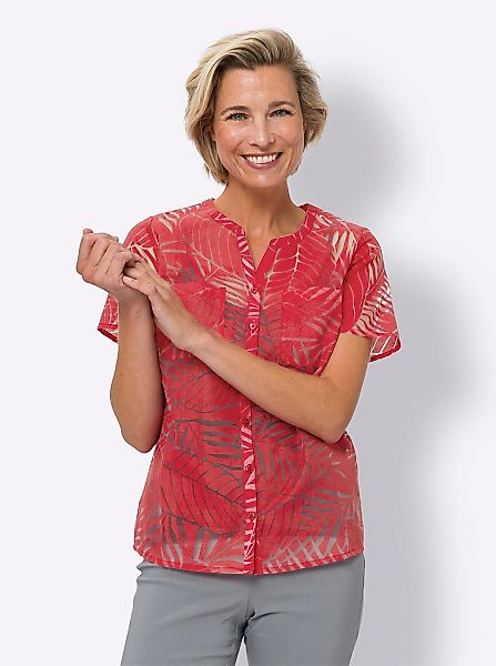 Sieh an! Klassische Bluse Kurzarm-Bluse günstig online kaufen