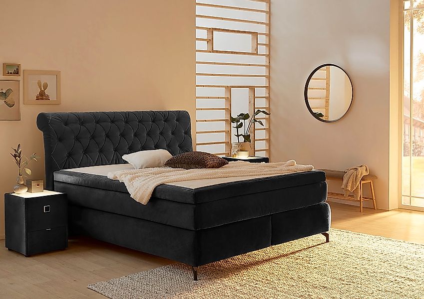 Jockenhöfer Gruppe Boxspringbett "Scarlett mit einer hochwertigen 7-Zonen-T günstig online kaufen
