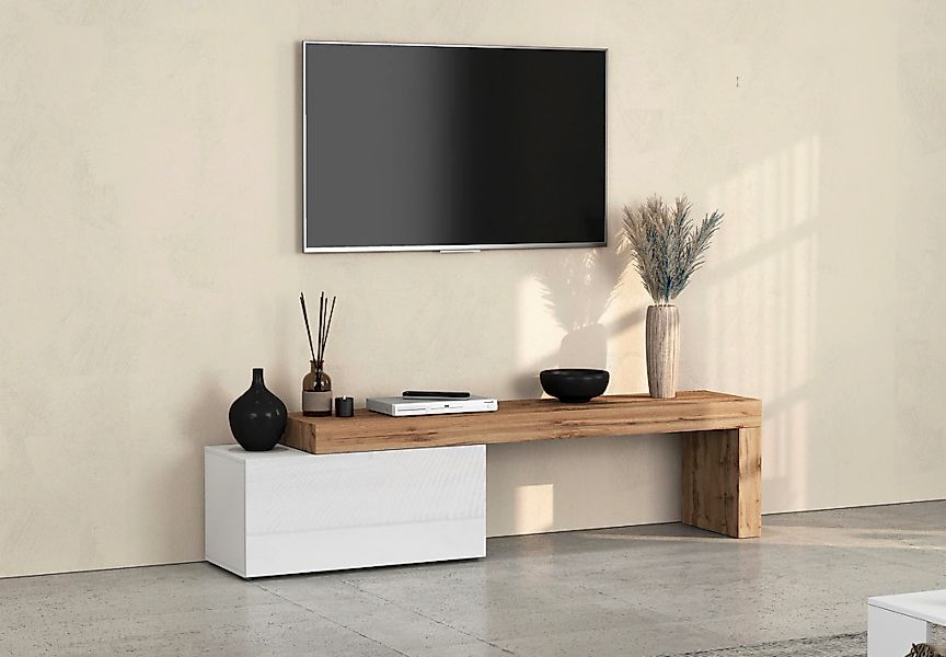INOSIGN Lowboard "Chronos TV-Board, TV-Schrank" Breite verstellbar von 180 günstig online kaufen