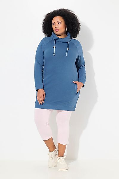Ulla Popken Jerseykleid Sweatkleid Stehkragen Langarm günstig online kaufen