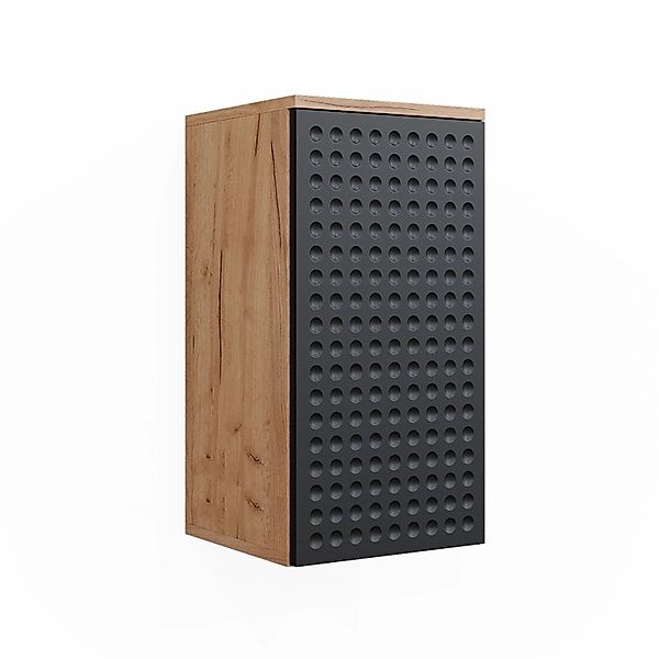Vicco Hängeschrank Irma, Goldkraft Eiche/Anthrazit, 30 x 59 cm 2 Fächer, Ba günstig online kaufen